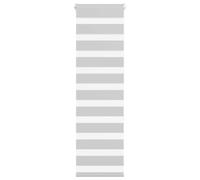 vidaXL Estor Cebra Gris Claro 40x150 cm Tejido Ancho 35,9 cm poliéster, Estor Doble, Estor Enrollable Cebra, Cortina Cebra, Estor Doble