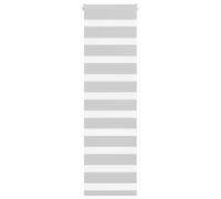vidaXL Estor Cebra Gris Claro 45x150 cm Tejido Ancho 40,9 cm poliéster, Estor Doble, Estor Enrollable Cebra, Cortina Cebra, Estor Doble