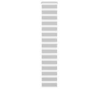 vidaXL Estor Cebra Gris Claro 45x200cm Tejido Ancho 40,9 cm poliéster, Estor Doble, Estor Enrollable Cebra, Cortina Cebra, Estor Doble