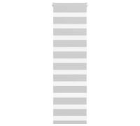 vidaXL Estor Cebra Gris Claro 50x100cm Tejido Ancho 45,9 cm poliéster, Estor Doble, Estor Enrollable Cebra, Cortina Cebra, Estor Doble