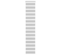 vidaXL Estor Cebra Gris Claro 50x230 cm Tejido Ancho 45,9 cm poliéster, Estor Doble, Estor Enrollable Cebra, Cortina Cebra, Estor Doble