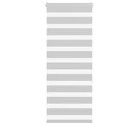 vidaXL Estor Cebra Gris Claro 55x150 cm Tejido Ancho 50,9 cm poliéster, Estor Doble, Estor Enrollable Cebra, Cortina Cebra, Estor Doble