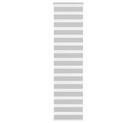 vidaXL Estor Cebra Gris Claro 65x200cm Tejido Ancho 60,9 cm poliéster, Estor Doble, Estor Enrollable Cebra, Cortina Cebra, Estor Doble