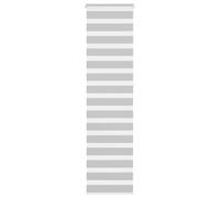 vidaXL Estor Cebra Gris Claro 65x230 cm Tejido Ancho 60,9 cm poliéster, Estor Doble, Estor Enrollable Cebra, Cortina Cebra, Estor Doble