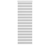 vidaXL Estor Cebra Gris Claro 70x230 cm Tejido Ancho 65,9 cm poliéster, Estor Doble, Estor Enrollable Cebra, Cortina Cebra, Estor Doble