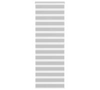 vidaXL Estor Cebra Gris Claro 75x200cm Tejido Ancho 70,9 cm poliéster, Estor Doble, Estor Enrollable Cebra, Cortina Cebra, Estor Doble