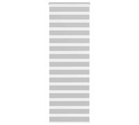 vidaXL Estor Cebra Gris Claro 80x200cm Tejido Ancho 75,9 cm poliéster, Estor Doble, Estor Enrollable Cebra, Cortina Cebra, Estor Doble