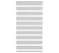 vidaXL Estor Cebra Gris Claro 85x150 cm Tejido Ancho 80,9 cm poliéster, Estor Doble, Estor Enrollable Cebra, Cortina Cebra, Estor Doble