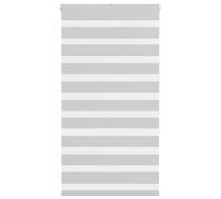 vidaXL Estor Cebra Gris Claro 90x150 cm Tejido Ancho 85,9 cm poliéster, Estor Doble, Estor Enrollable Cebra, Cortina Cebra, Estor Doble