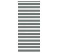 vidaXL Estor Cebra Gris Oscuro 100x200cm Tejido Ancho 95,9cm poliéster