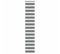 vidaXL Estor Cebra Gris Oscuro 40x230cm Tejido Ancho 35,9 cm poliéster