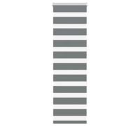 vidaXL Estor Cebra Gris Oscuro 45x150cm Tejido Ancho 40,9 cm poliéster, Estor Doble, Estor Enrollable Cebra, Cortina Cebra, Estor Doble