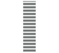 vidaXL Estor Cebra Gris Oscuro 55x230cm Tejido Ancho 50,9 cm poliéster