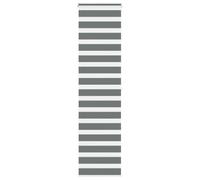 vidaXL Estor Cebra Gris Oscuro 60x200cm Tejido Ancho 55,9 cm poliéster