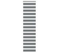 vidaXL Estor Cebra Gris Oscuro 65x230cm Tejido Ancho 60,9 cm poliéster