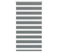 vidaXL Estor Cebra Gris Oscuro 70x100cm Tejido Ancho 65,9 cm poliéster, Estor Doble, Estor Enrollable Cebra, Cortina Cebra, Estor Doble