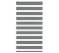 vidaXL Estor Cebra Gris Oscuro 75x150cm Tejido Ancho 70,9 cm poliéster