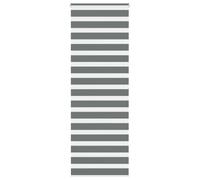 vidaXL Estor Cebra Gris Oscuro 80x200cm Tejido Ancho 75,9 cm poliéster