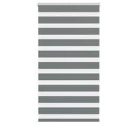 vidaXL Estor Cebra Gris Oscuro 85x150cm Tejido Ancho 80,9 cm poliéster