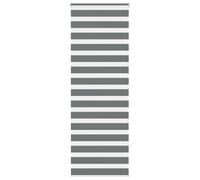 vidaXL Estor Cebra Gris Oscuro 90x200cm Tejido Ancho 85,9 cm poliéster