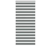 vidaXL Estor Cebra Gris Oscuro 95x200cm Tejido Ancho 90,9 cm poliéster