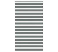 vidaXL Estor Cebra Gris Oscuro Tejido Ancho 115,9 cm poliéster