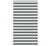 vidaXL Estor Cebra Gris Oscuro Tejido Ancho 130,9 cm poliéster