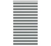 vidaXL Estor Cebra Gris Oscuro Tejido Ancho 130,9 cm poliéster