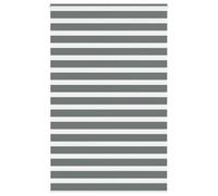 vidaXL Estor Cebra Gris Oscuro Tejido Ancho 140,9 cm poliéster
