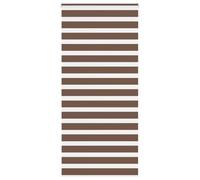 vidaXL Estor Cebra marrón 115x200 cm Tejido Ancho 110,9 cm poliéster