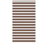 vidaXL Estor Cebra marrón 135x200 cm Tejido Ancho 130,9 cm poliéster