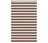 vidaXL Estor Cebra marrón 140x200 cm Tejido Ancho 135,9 cm poliéster