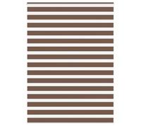 vidaXL Estor Cebra marrón 165x230 cm Tejido Ancho 160,9 cm poliéster, Estor Doble, Estor Enrollable Cebra, Cortina Cebra, Estor Doble