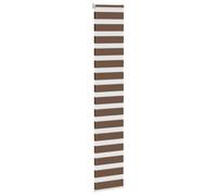 vidaXL Estor Cebra marrón 40x200 cm Tejido Ancho 35,9 cm poliéster