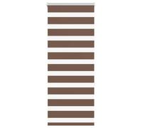 vidaXL Estor Cebra marrón 55x150 cm Tejido Ancho 50,9 cm poliéster