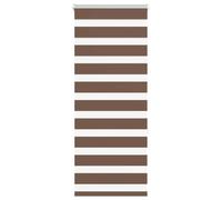 vidaXL Estor Cebra marrón 65x150 cm Tejido Ancho 60,9 cm poliéster