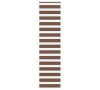 vidaXL Estor Cebra marrón 65x200 cm Tejido Ancho 55,9 cm poliéster, Estor Doble, Estor Enrollable Cebra, Cortina Cebra, Estor Doble