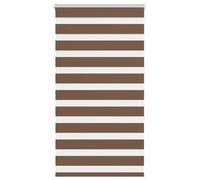 vidaXL Estor Cebra marrón 70x150 cm Tejido Ancho 65,9 cm poliéster