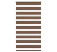 vidaXL Estor Cebra marrón 75x100 cm Tejido Ancho 70,9 cm poliéster