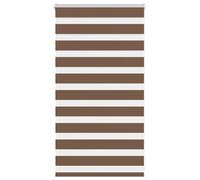 vidaXL Estor Cebra marrón 90x100 cm Tejido Ancho 85,9 cm poliéster