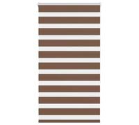 vidaXL Estor Cebra marrón 90x150 cm Tejido Ancho 85,9 cm poliéster, Estor Doble, Estor Enrollable Cebra, Cortina Cebra, Estor Doble