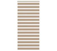 vidaXL Estor Cebra marrón Arena Tejido Ancho 110,9 cm poliéster, Estor Doble, Estor Enrollable Cebra, Cortina Cebra, Estor Doble