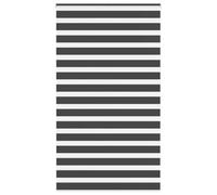 vidaXL Estor Cebra Negro 125x200 cm Tejido Ancho 120,9 cm poliéster