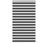 vidaXL Estor Cebra Negro 135x200 cm Tejido Ancho 130,9 cm poliéster, Estor Doble, Estor Enrollable Cebra, Cortina Cebra, Estor Doble