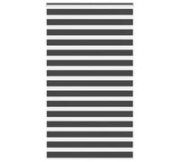 vidaXL Estor Cebra Negro 135x230 cm Tejido Ancho 130,9 cm poliéster