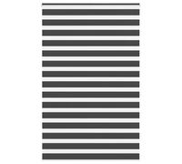 vidaXL Estor Cebra Negro 145x230 cm Tejido Ancho 140,9 cm poliéster