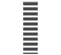 vidaXL Estor Cebra Negro 50x100 cm Tejido Ancho 45,9 cm poliéster