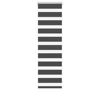 vidaXL Estor Cebra Negro 50x150 cm Tejido Ancho 45,9 cm poliéster