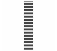 vidaXL Estor Cebra Negro 50x200 cm Tejido Ancho 45,9 cm poliéster