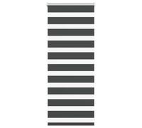 vidaXL Estor Cebra Negro 60x100 cm Tejido Ancho 55,9 cm poliéster